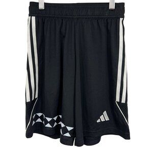 Adidas Mens Aeroready Black White Athletic Shorts Size XS Soccer Football New
